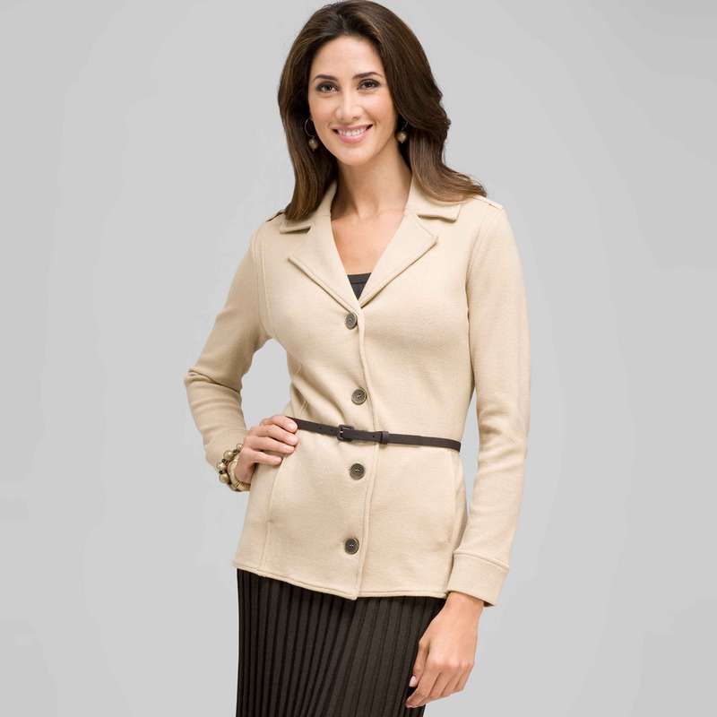 Belted Cardigan, Chino, large image number 0