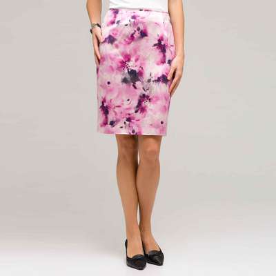 Floral Slim Skirt