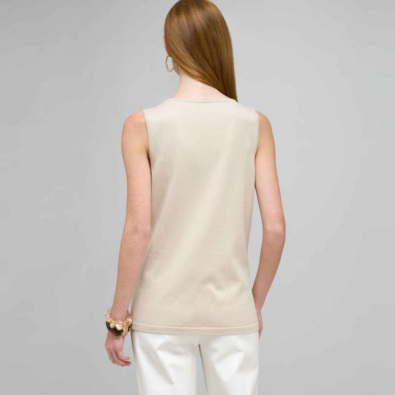 Beaded Tank, Dark Stone, large image number 1